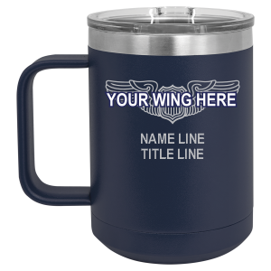 Option 1: Laser Wing and Text on One Side - Handle Left