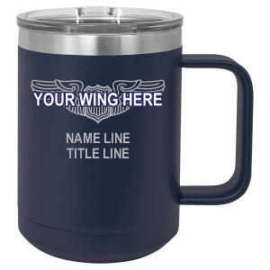 Default: Laser Wing and Text on One Side - Handle Right