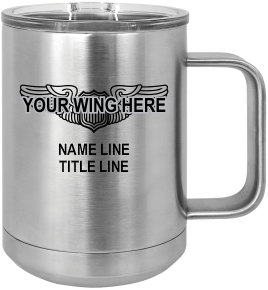 Default: Laser Wing and Text on One Side - Handle Right