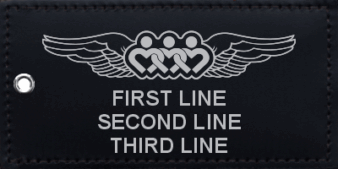 Life Link III Leather Nametag Luggage Tag